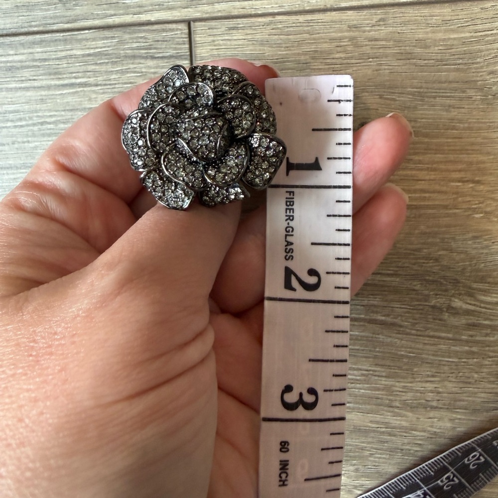 NORDSTROM Ariella Collection Faux Rhinestone Flower Ring - Picture 4 of 9